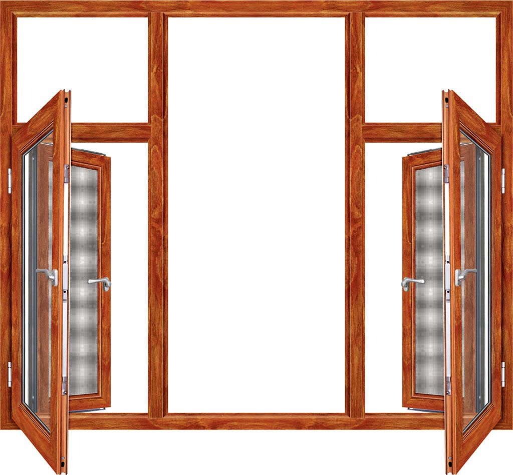 断桥铝纱窗一体 门窗建博会